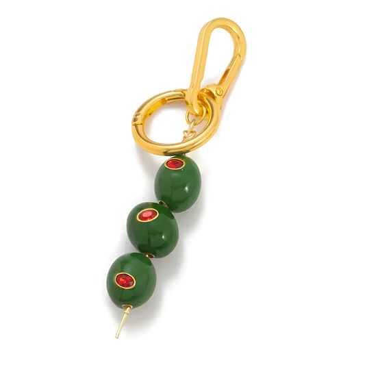 Martini Lover Three Olives Handbag or Keyholder Charm