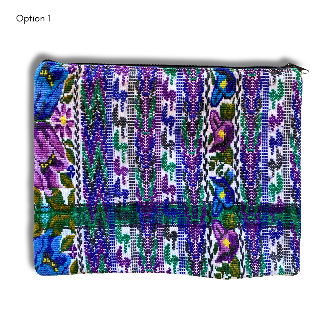 Maya Up-cycled Huipil Cosmetic One-of-a-Kind Bag (2XL) - Guatemala - Osadia Concept Store