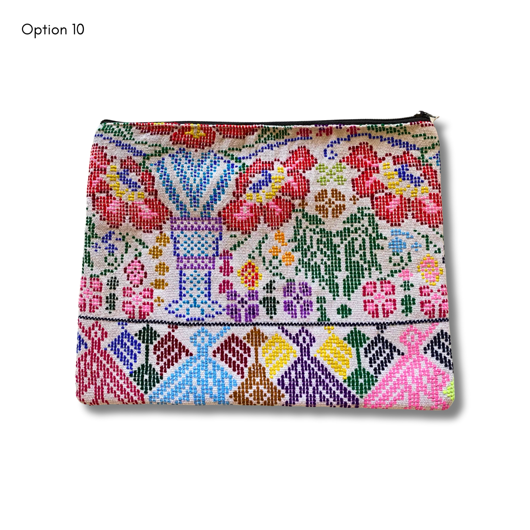 Maya Up-cycled Huipil Cosmetic One-of-a-Kind Bag (2XL) - Guatemala - Osadia Concept Store