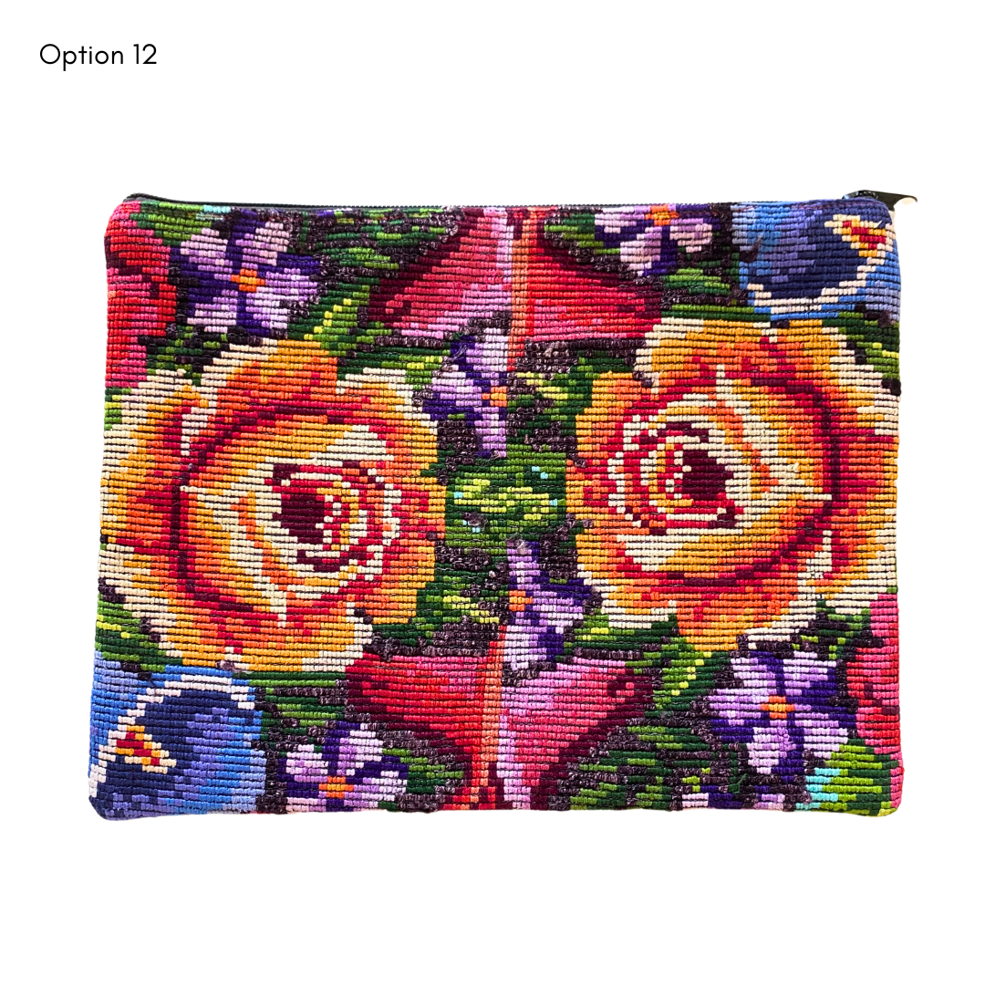 Maya Up-cycled Huipil Cosmetic One-of-a-Kind Bag (2XL) - Guatemala - Osadia Concept Store