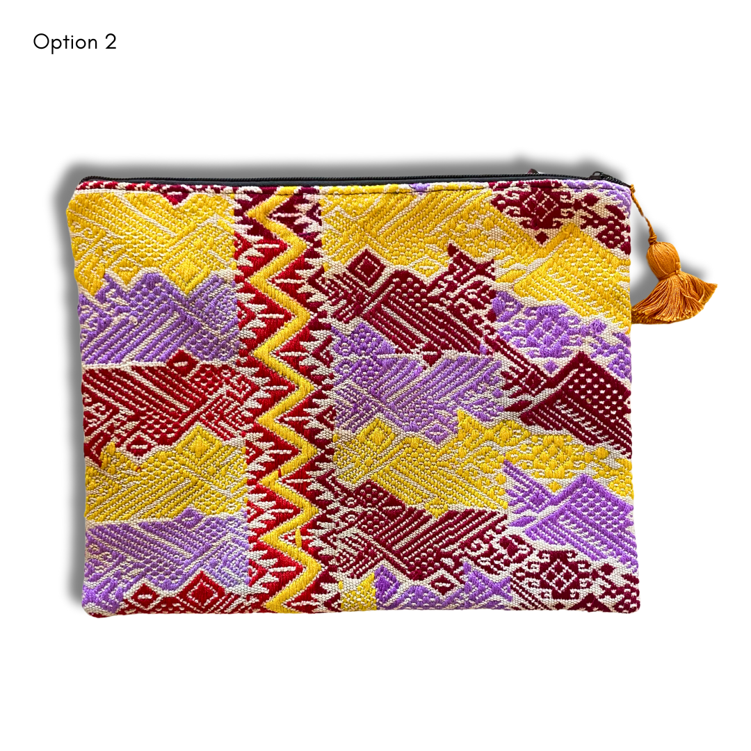 Maya Up-cycled Huipil Cosmetic One-of-a-Kind Bag (2XL) - Guatemala - Osadia Concept Store