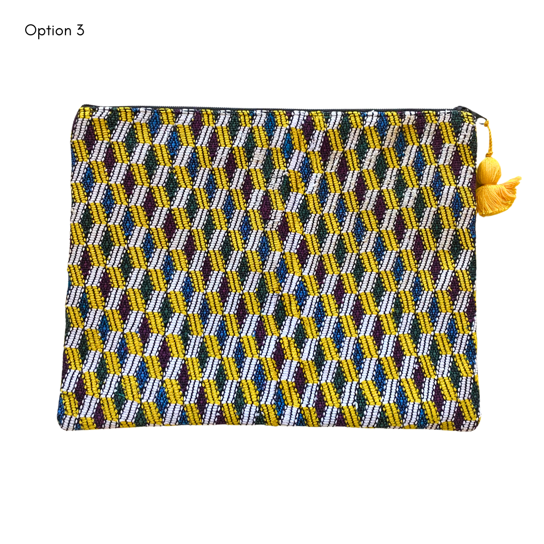 Maya Up-cycled Huipil Cosmetic One-of-a-Kind Bag (2XL) - Guatemala - Osadia Concept Store