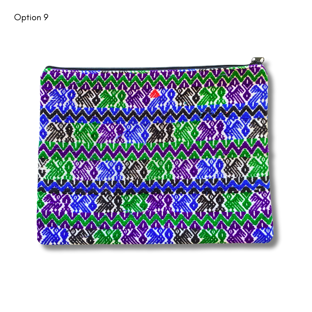 Maya Up-cycled Huipil Cosmetic One-of-a-Kind Bag (2XL) - Guatemala - Osadia Concept Store