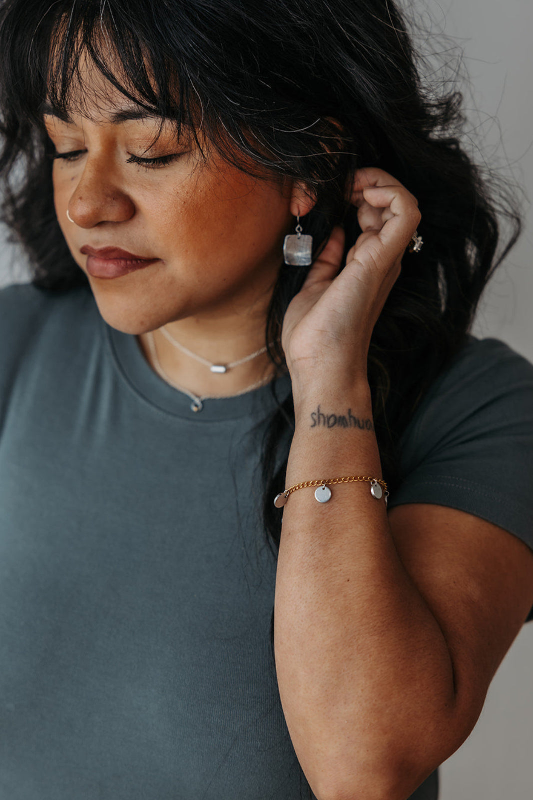 Unshaken Earrings | Repurposed Stainless Steel Auto Parts | Stainless Steel Ear Wire