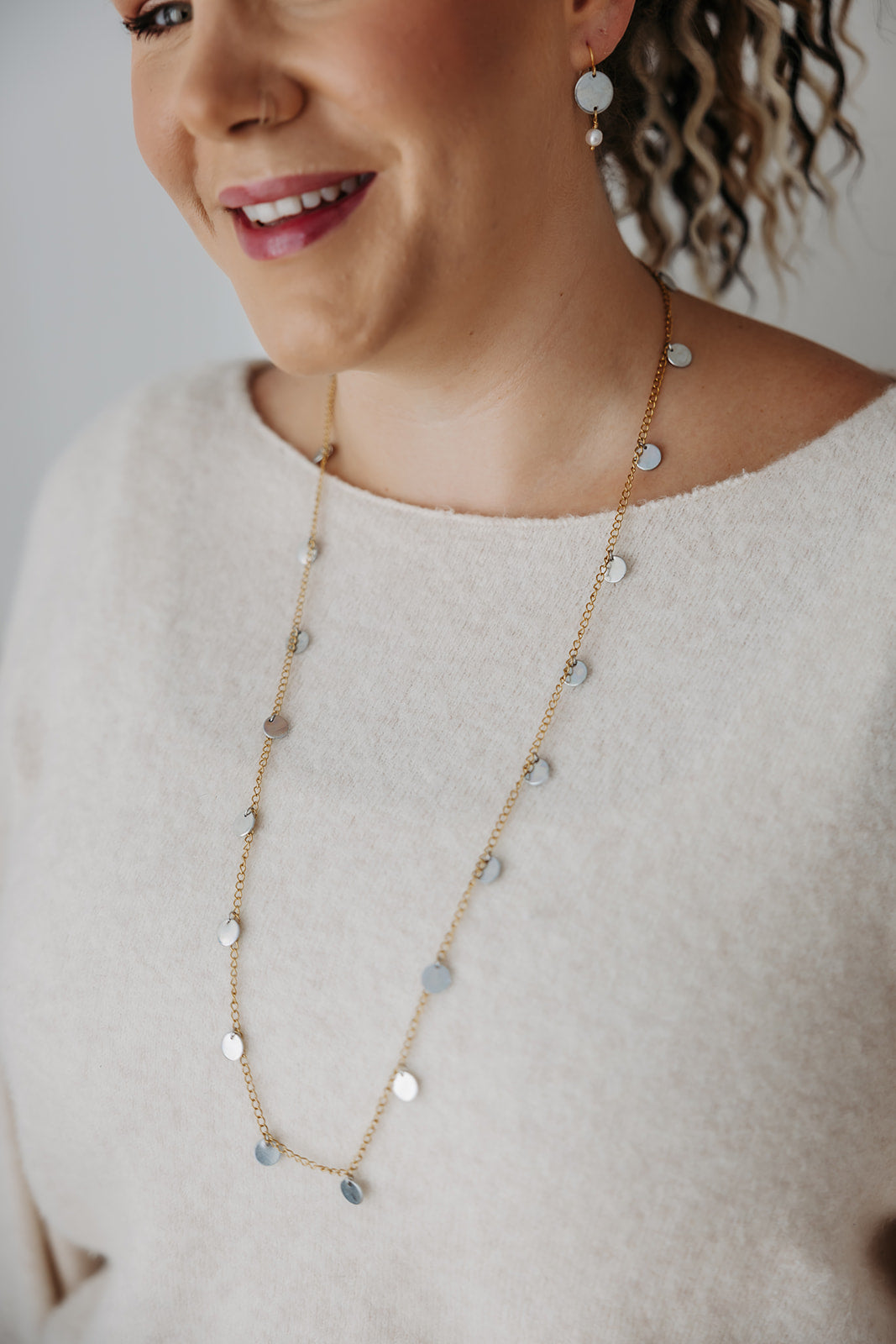 Worthy 2-in-1 Charm Necklace | Repurposed Stainless Steel Auto Parts | 18K Gold Plated Chain
