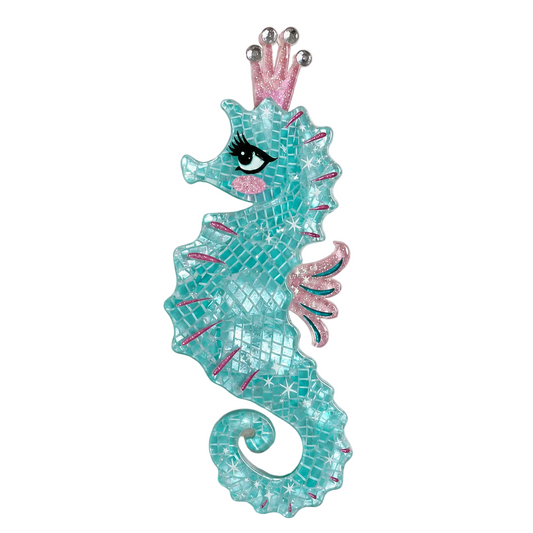 Starla the Seahorse Siren Brooch by Miss Fluff x Lipstick & Chrome