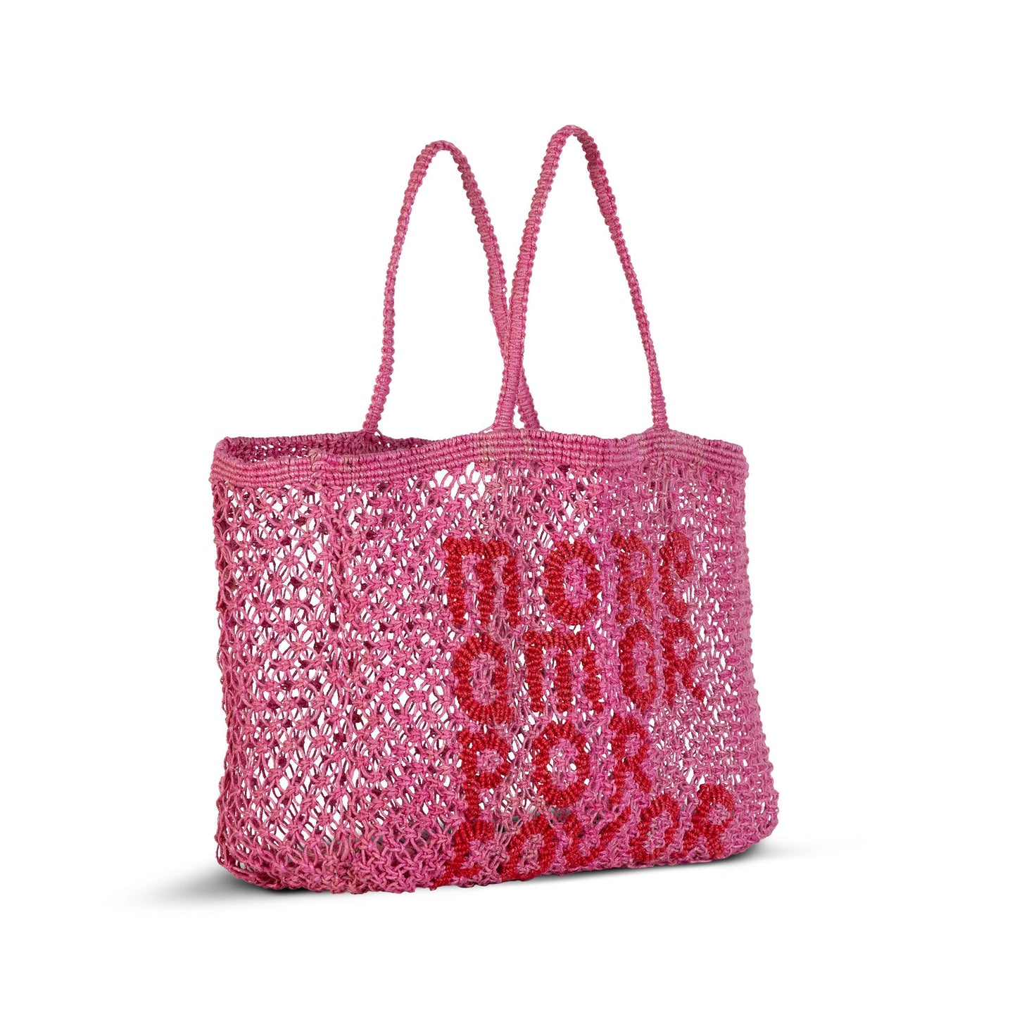 More Amor Por Favor Woven Jute Tote