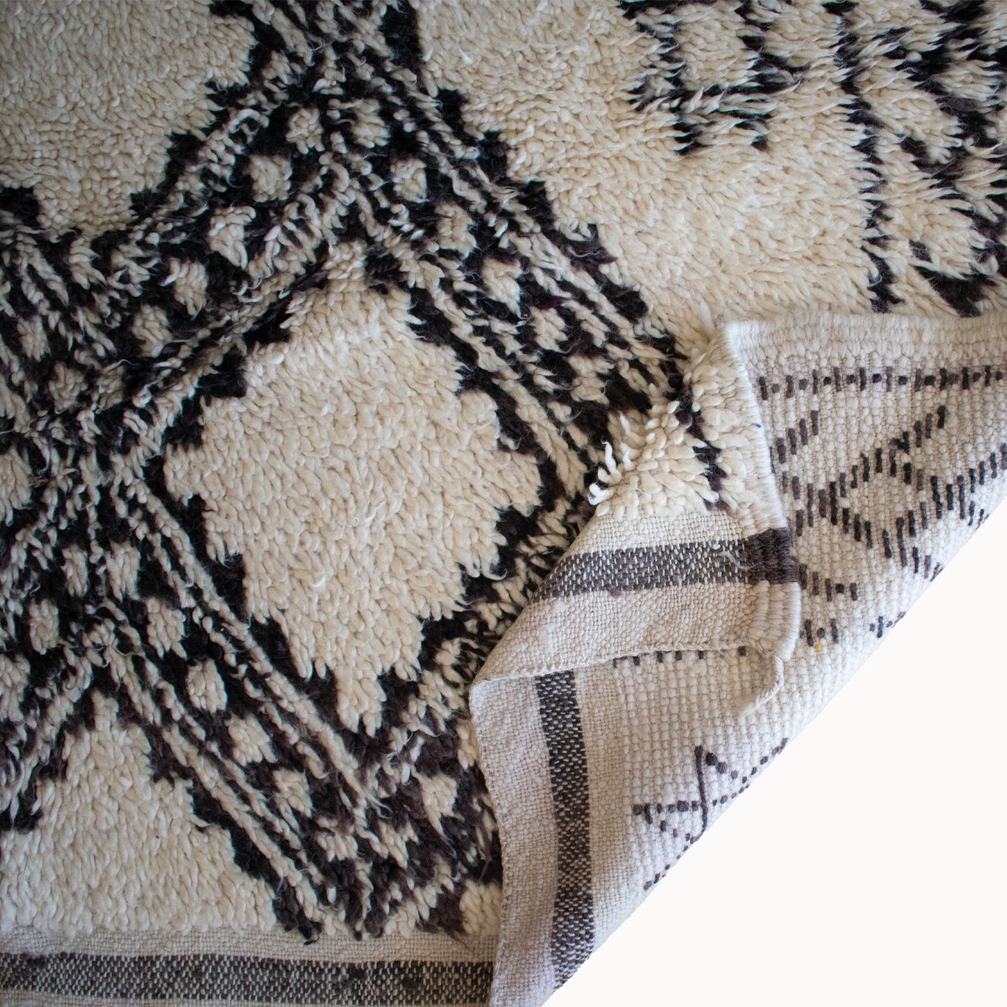 Riva Vintage Moroccan Beni Ourain Rug | 6' x 9'6"