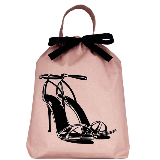 High Heel Sandal Shoe Bag – Pink/Blush