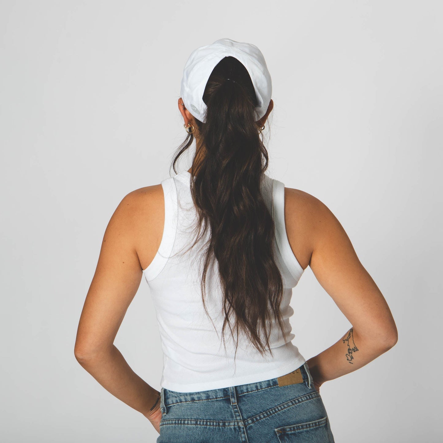 Women's Running Cap with Wide Ponytail Opening