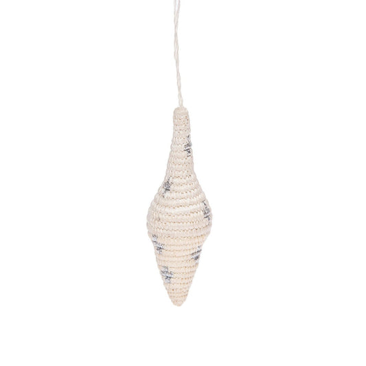 Metallic Icicle Ornament | Silver