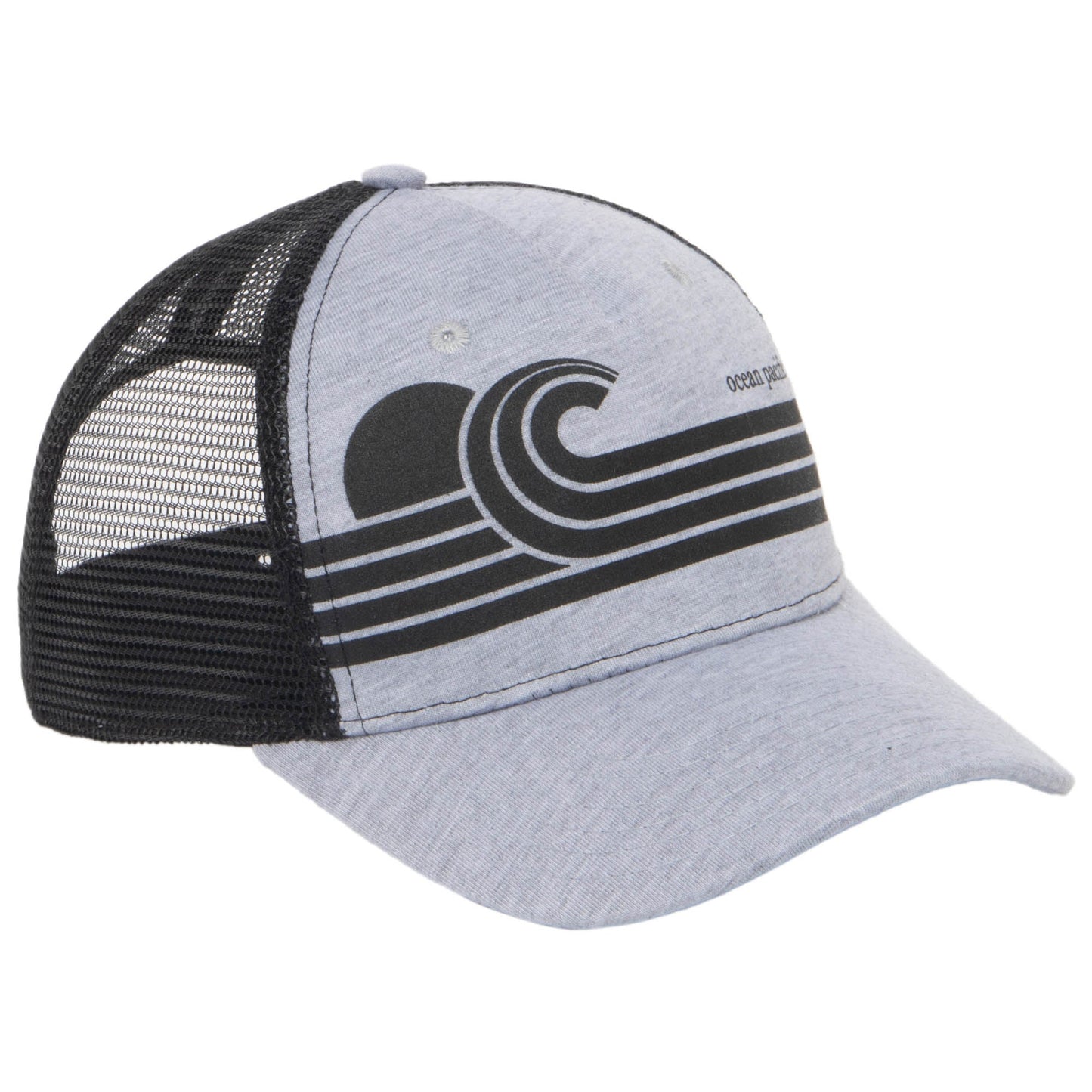 Ocean Pacific - 5 Panel Trucker Hat with Wave Print