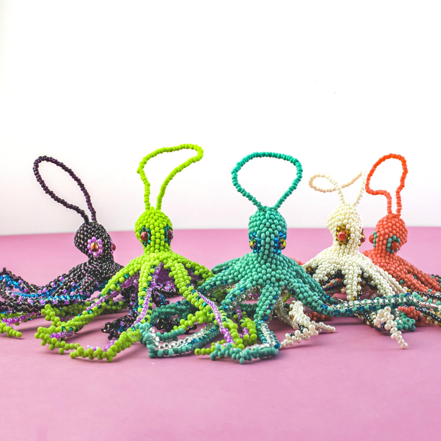 Octopus Seed Bead Ornament - Guatemala - Osadia Concept Store