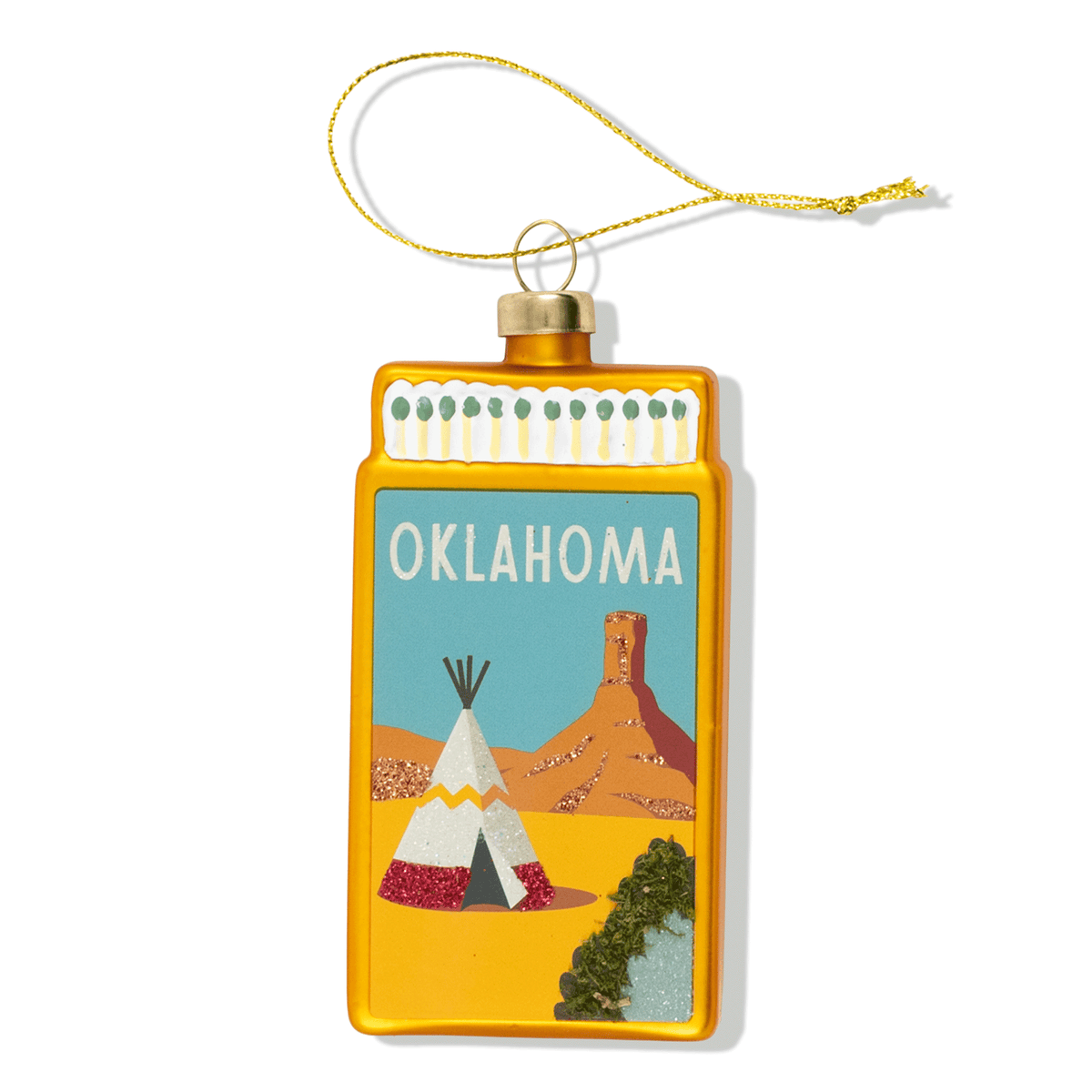 Oklahoma Matchbook Ornament
