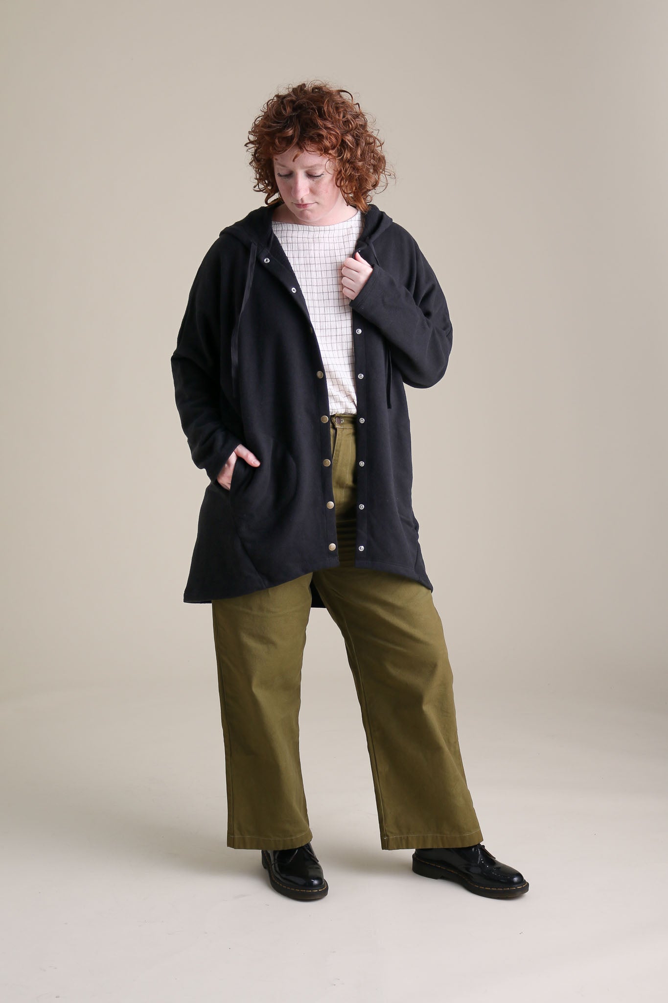 Cocoon Coat in Black