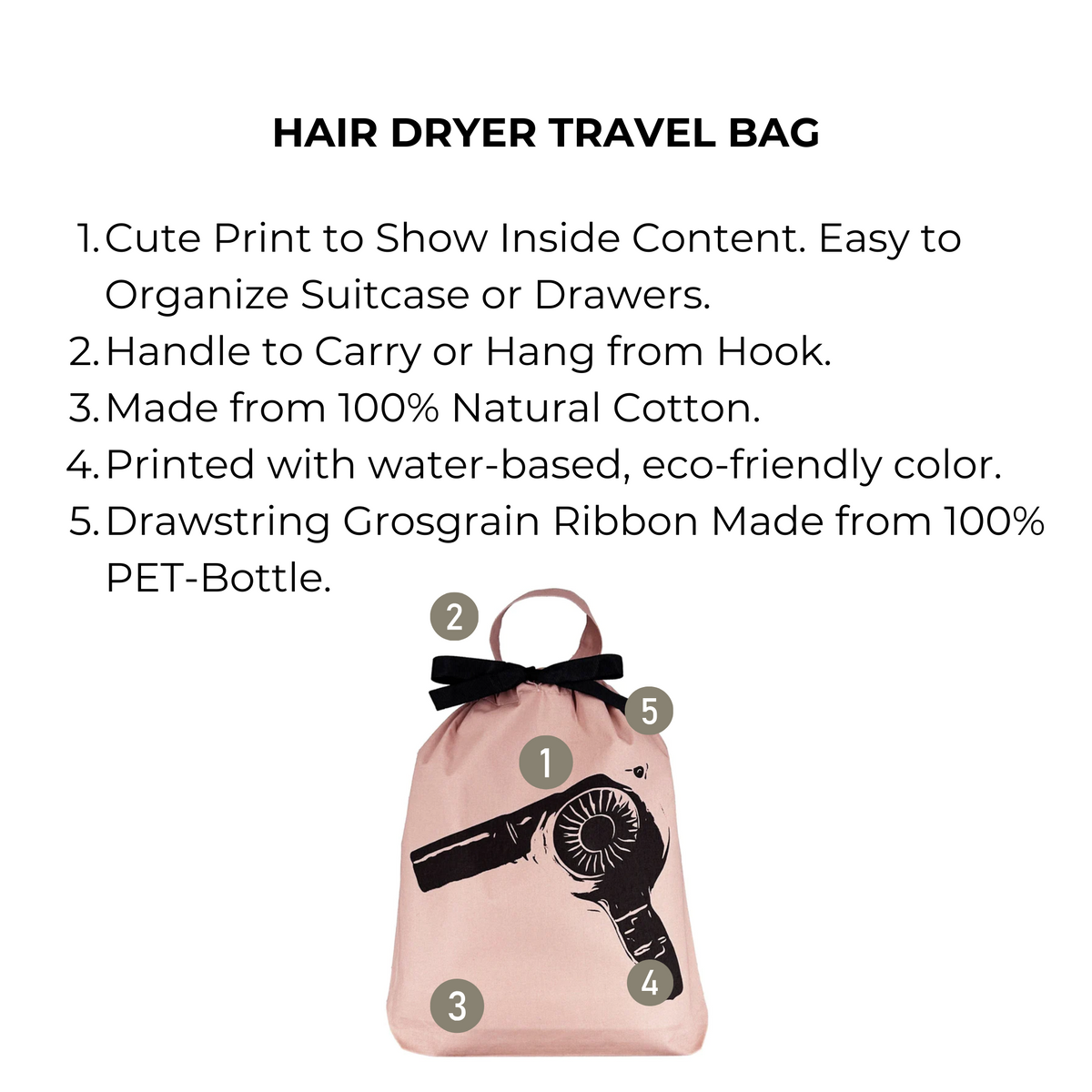 Women's Travel Set 4-pack, Pink/Blush