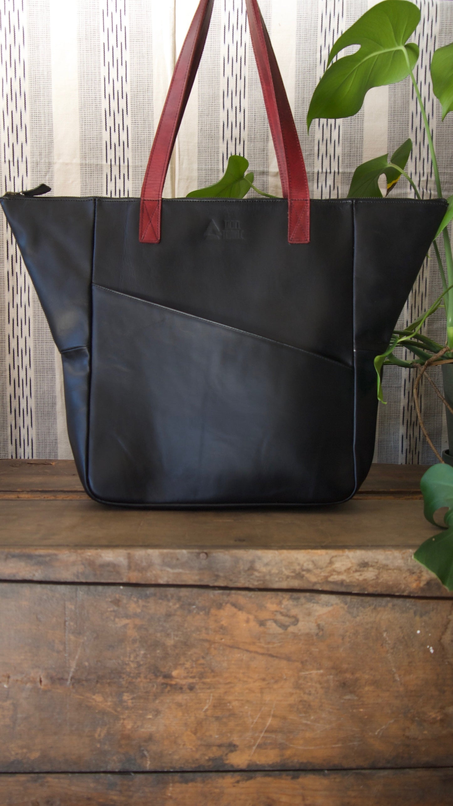 Winged - Black with Red Straps