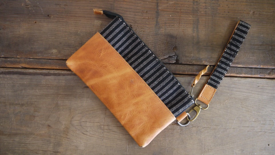 Small Clutch - Tan and Beetlejuice