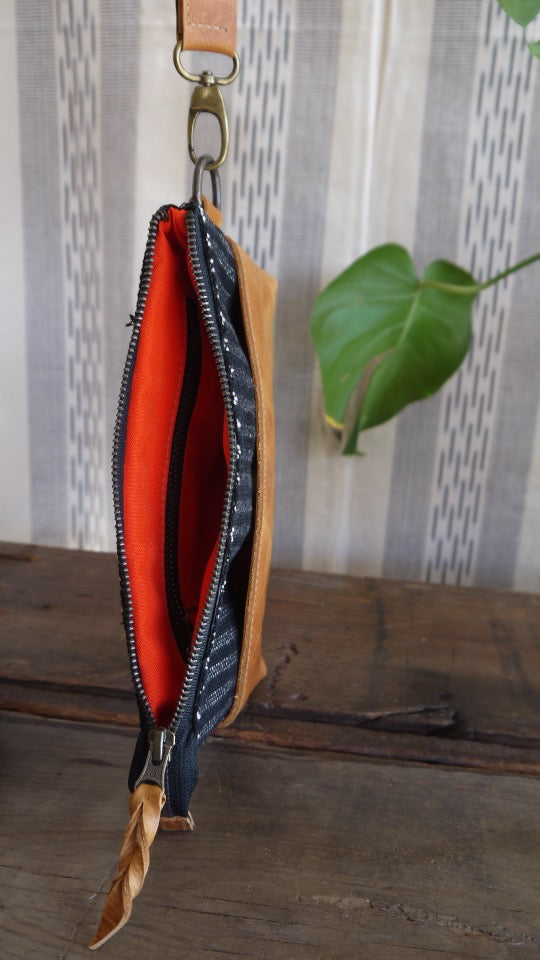 Small Clutch - Tan and Earth