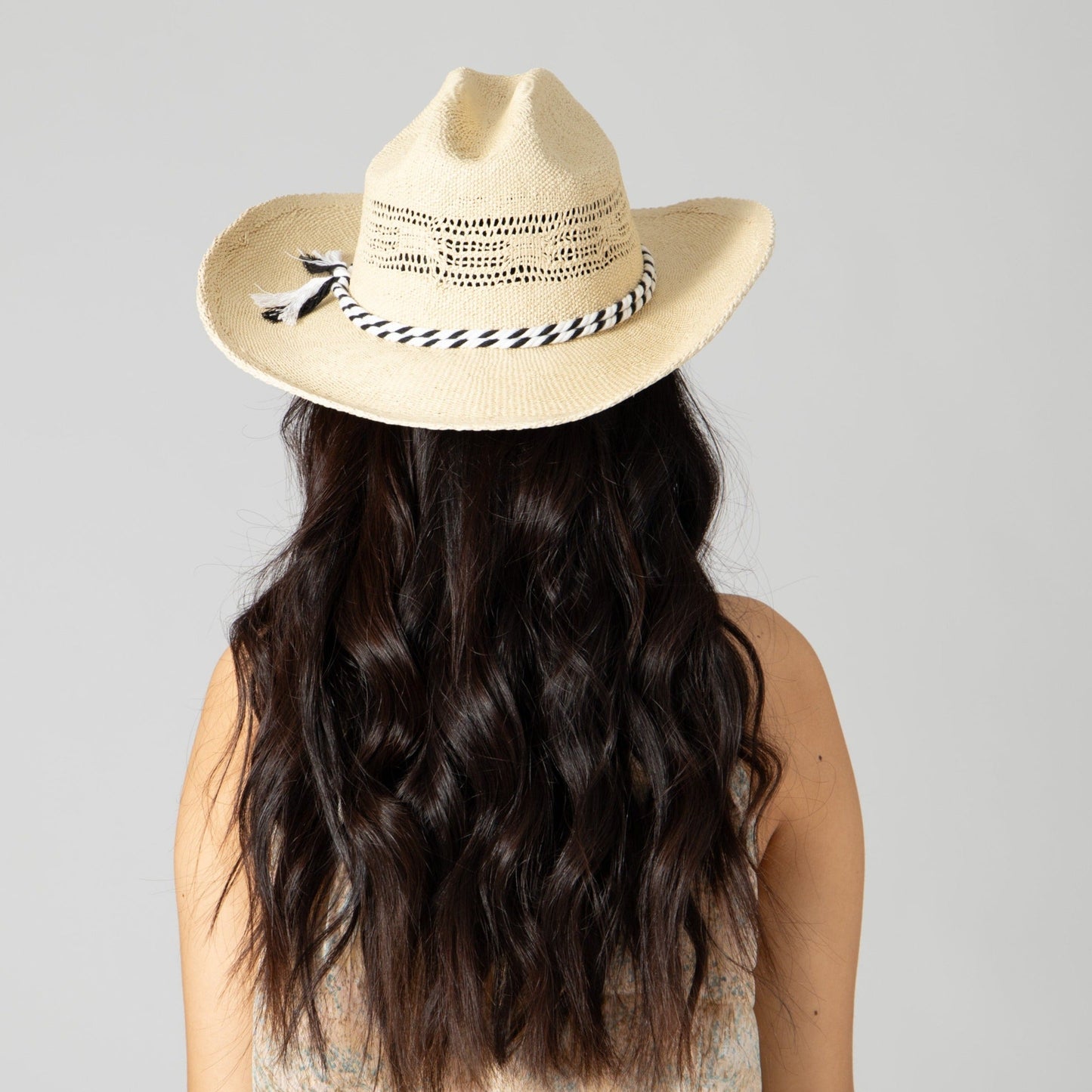 Women's Woven Cowboy With 2 Tone Cotton Band