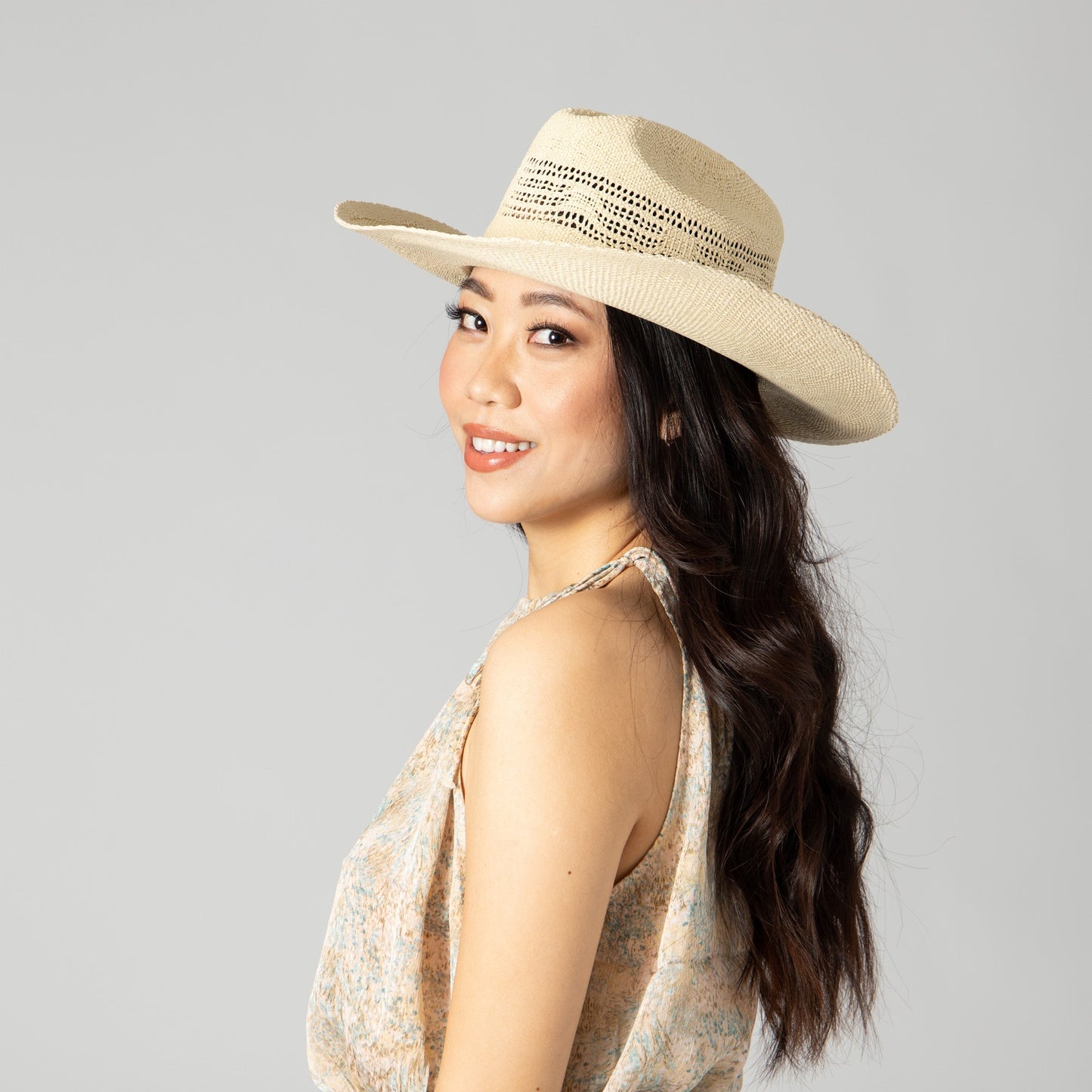 Women's Woven Cowboy With 2 Tone Cotton Band