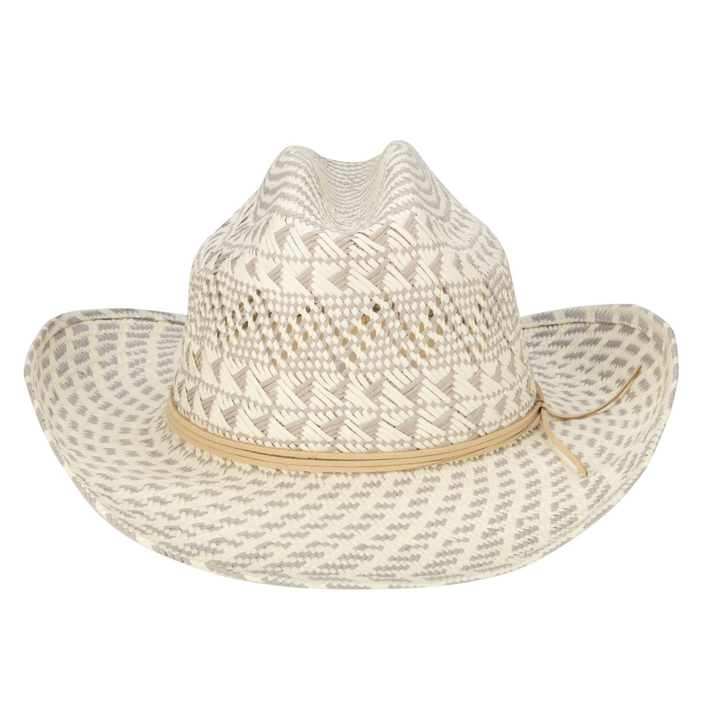 Back West - Woven Distressed Cowboy with Faux Suede Band