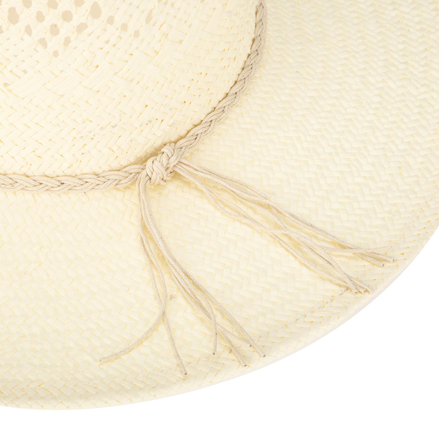 Anytime - Woven Paper Fedora With Beaded Band