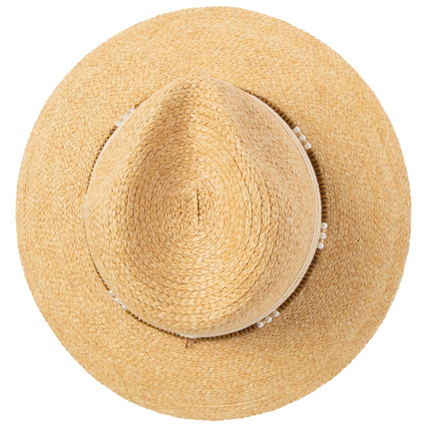 Coco - Fedora with Wood Beaded Chain