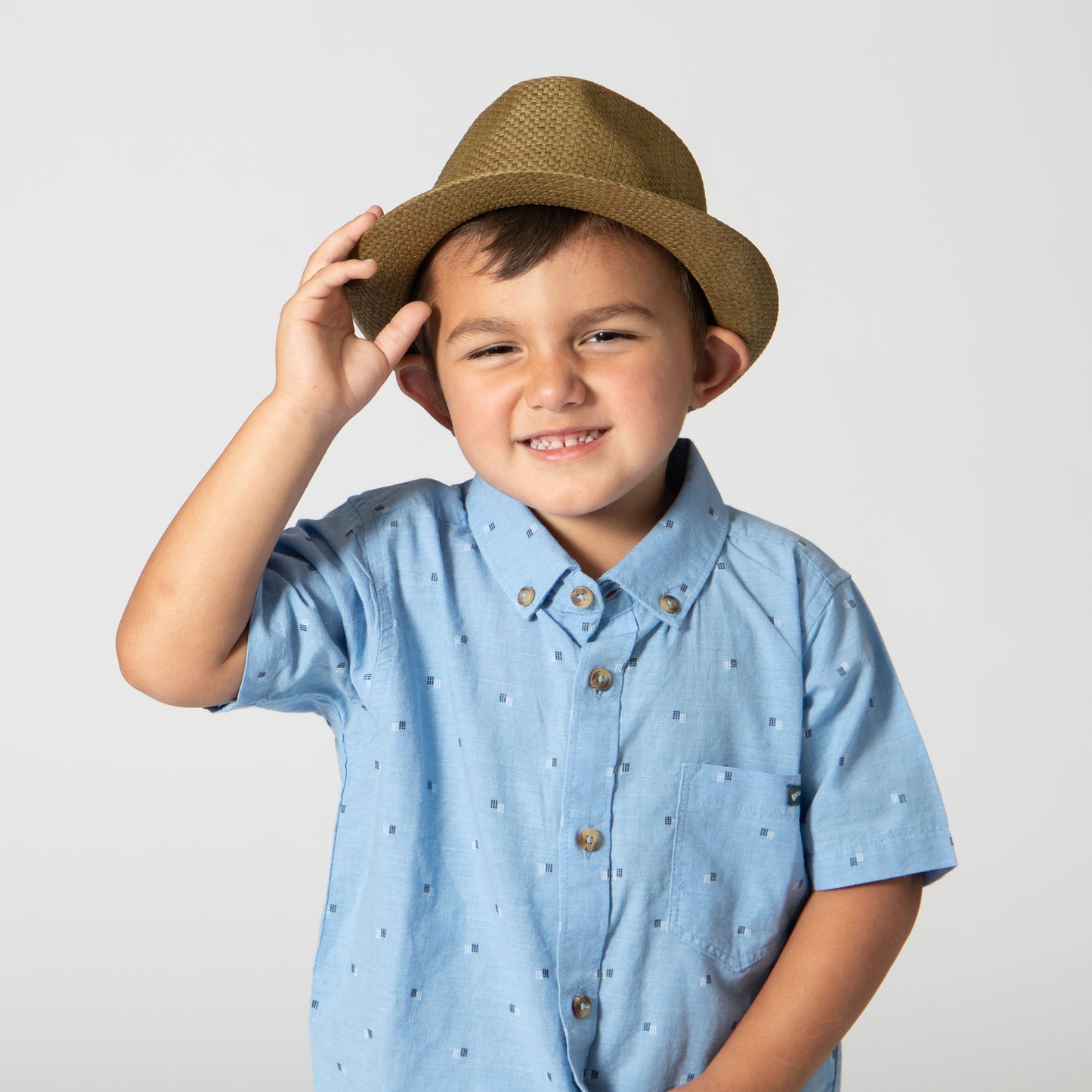 2-4 Year Old Kid Woven Paper Fedora