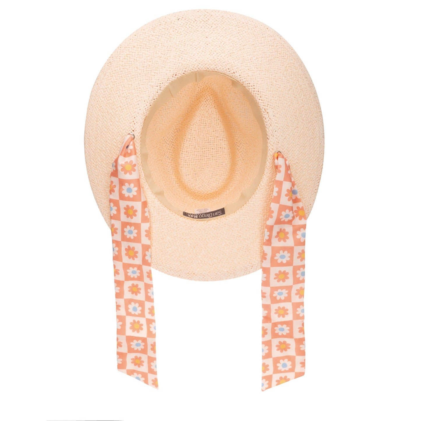 Kids Floral Paperbraid Fedora Hat