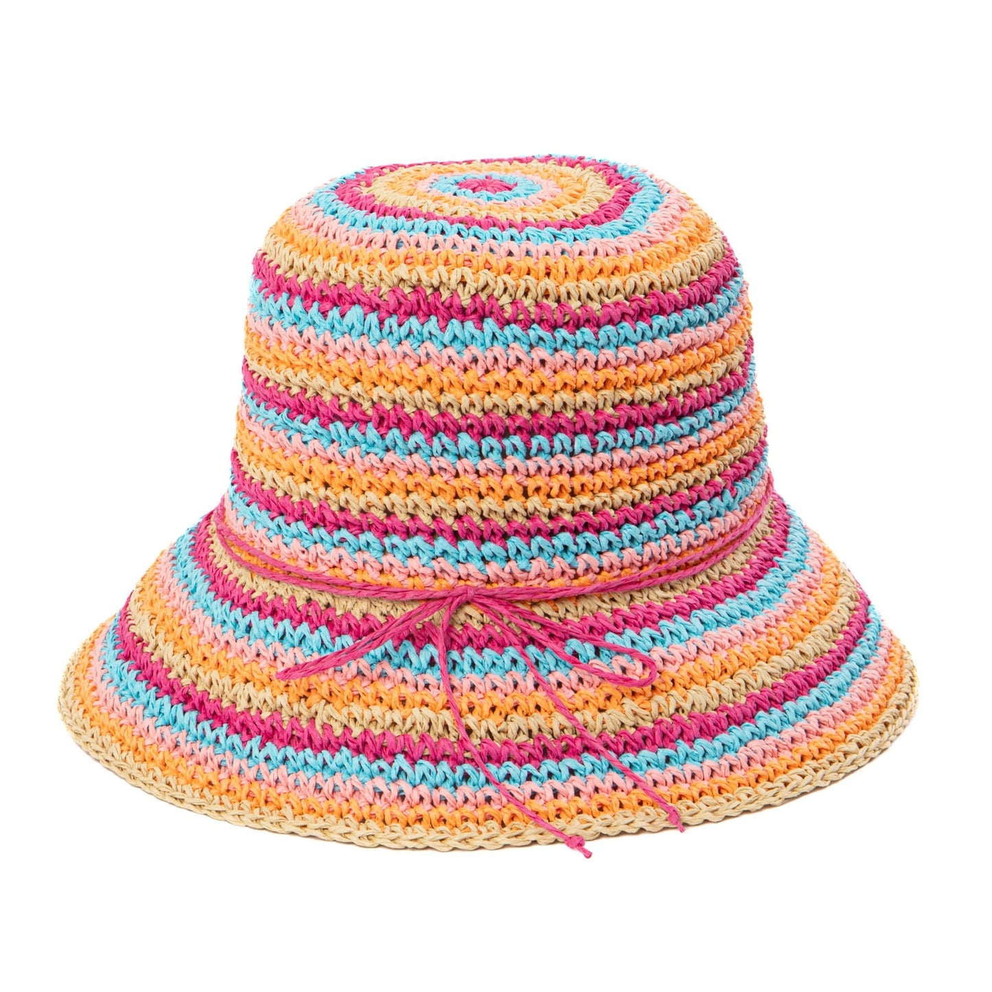 Kids Multi Stiped Bucket Hat