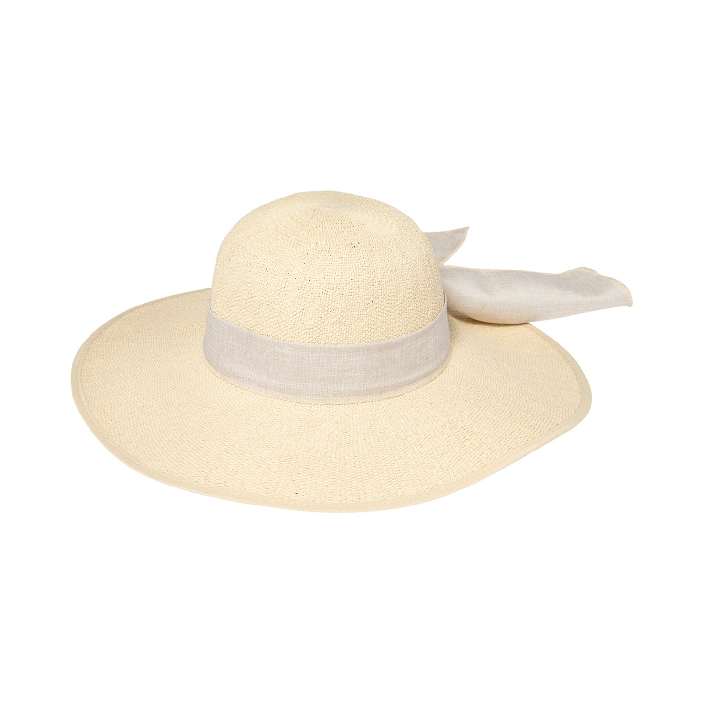 Women's Woven Paper Face Saver w/ Scarf Tie
