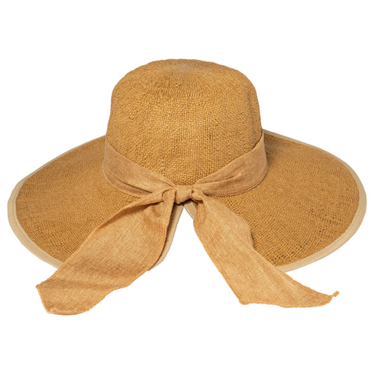 Women's Woven Paper Face Saver w/ Scarf Tie