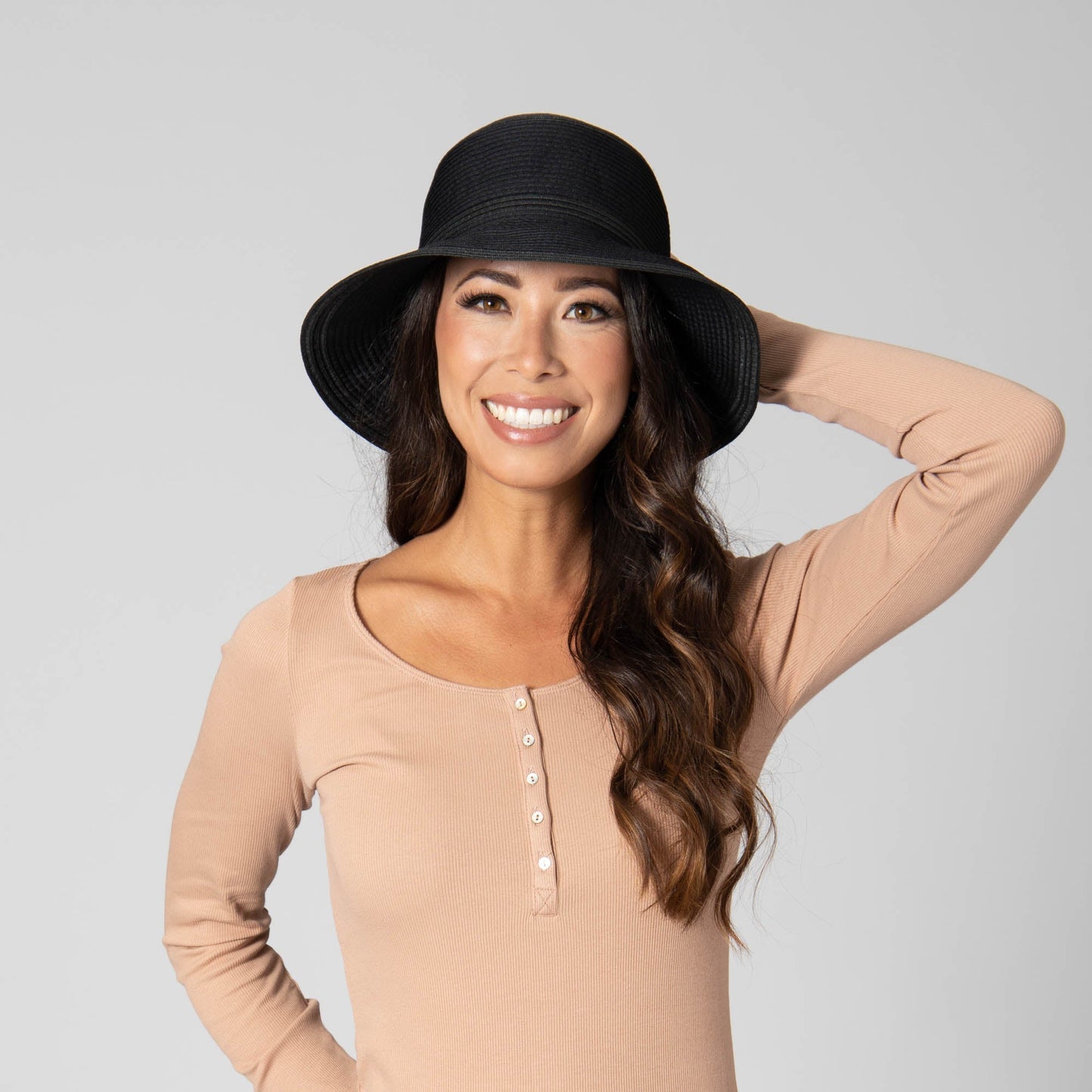 Women's Ribbon & Braided Bucket Hat