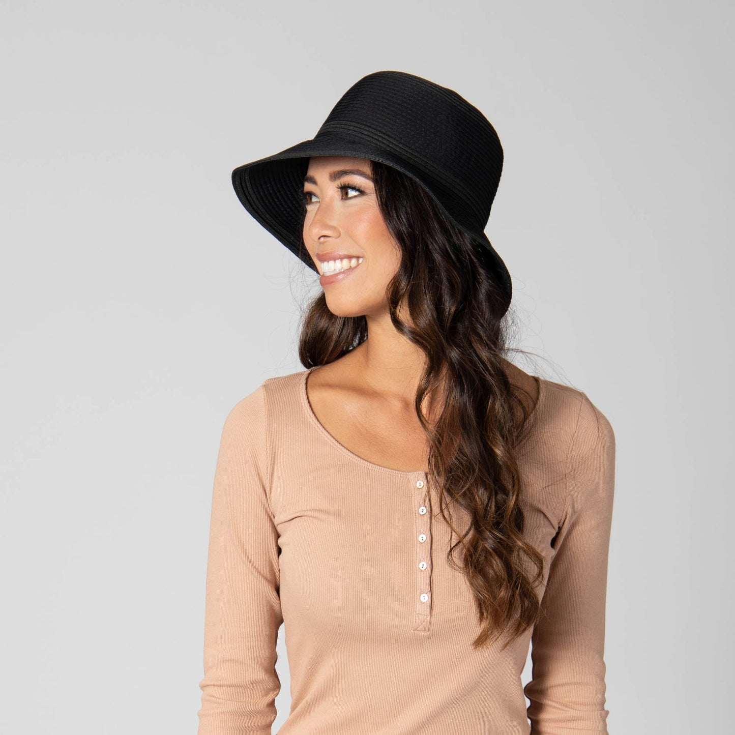 Women's Ribbon & Braided Bucket Hat