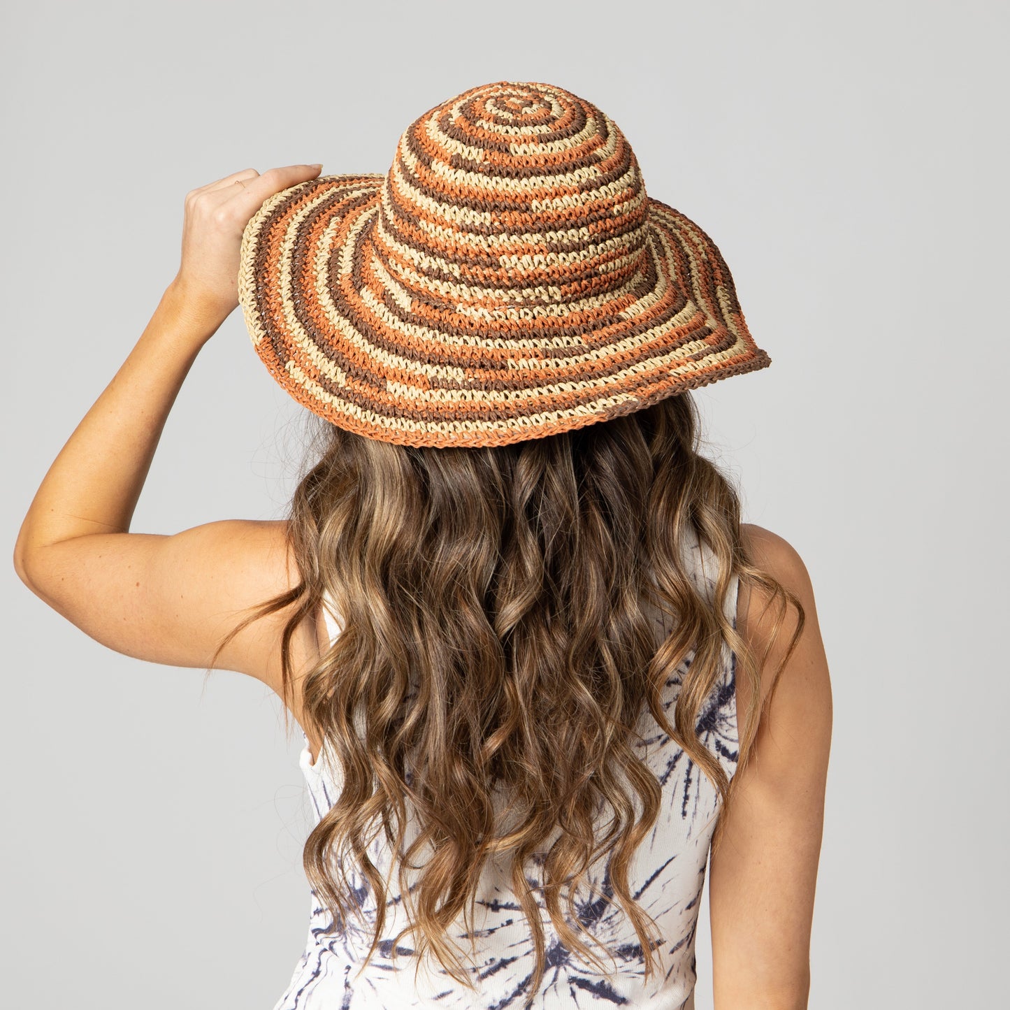 Women's Space Dye Crochet Sun Hat (PBM3021)