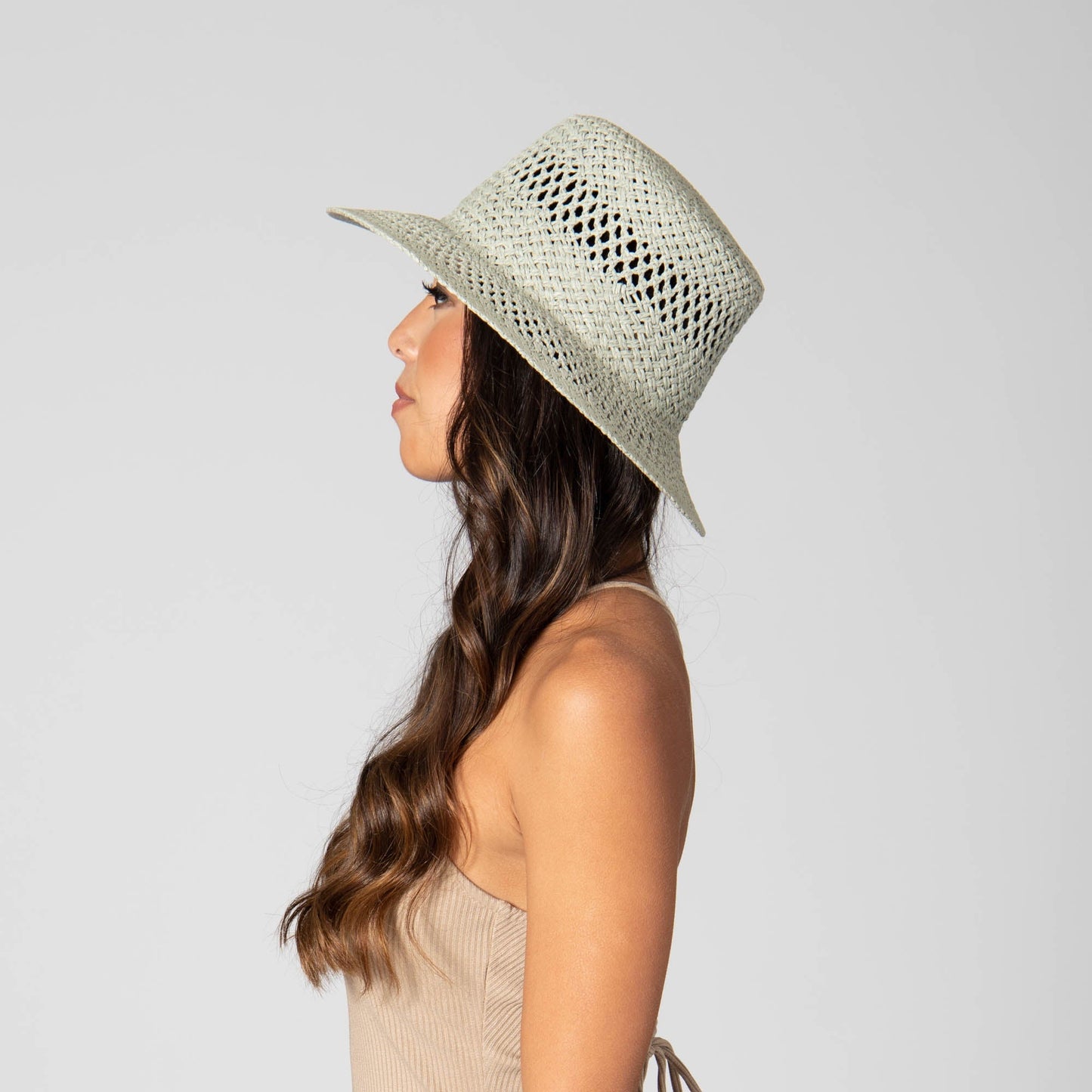 In the Clouds - Woven Paper Bucket Hat with Ventilation