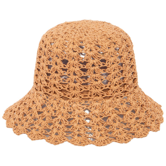 Sofia - Open Crochet Bucket Hat