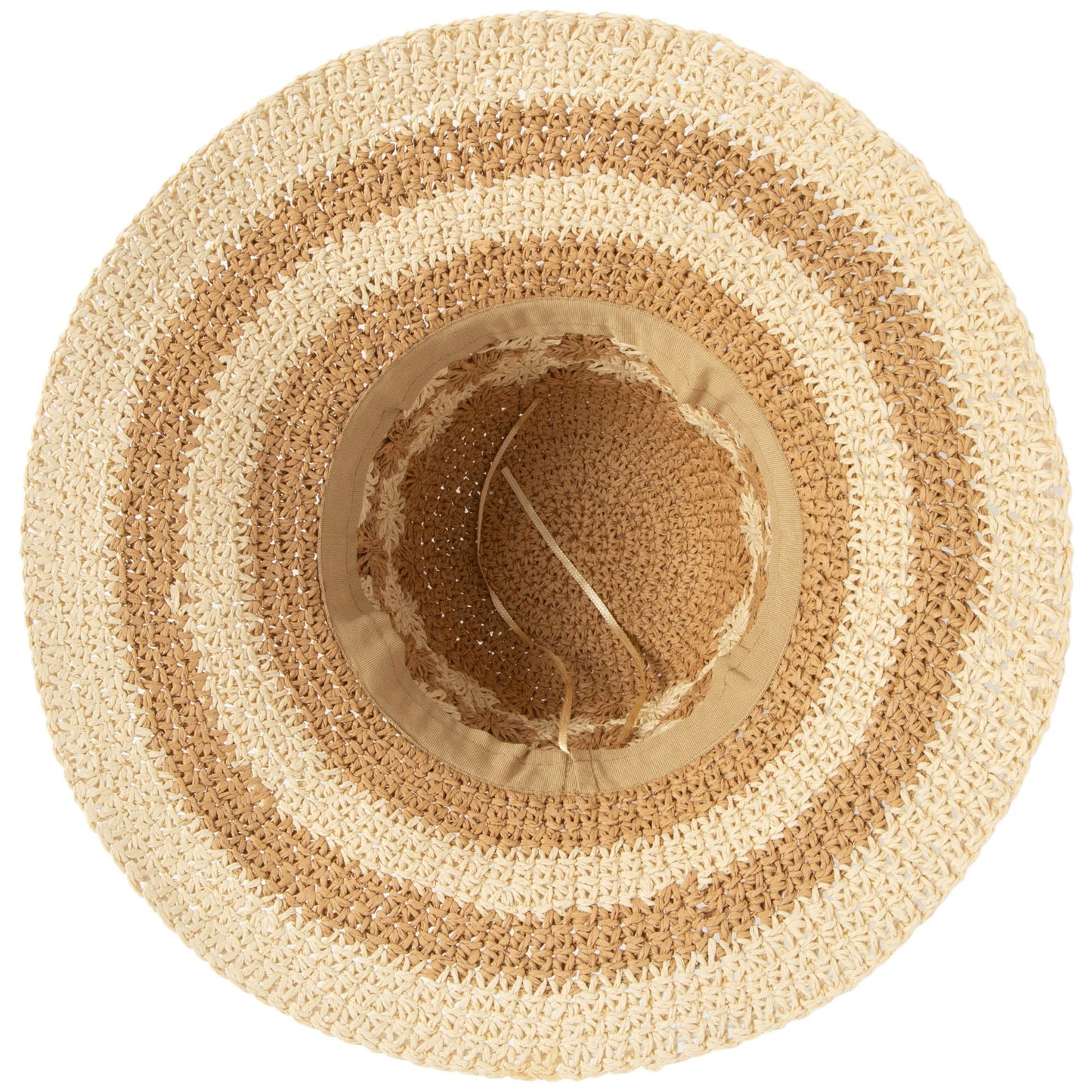 Women's Striped & Floral Crochet Bucket Hat