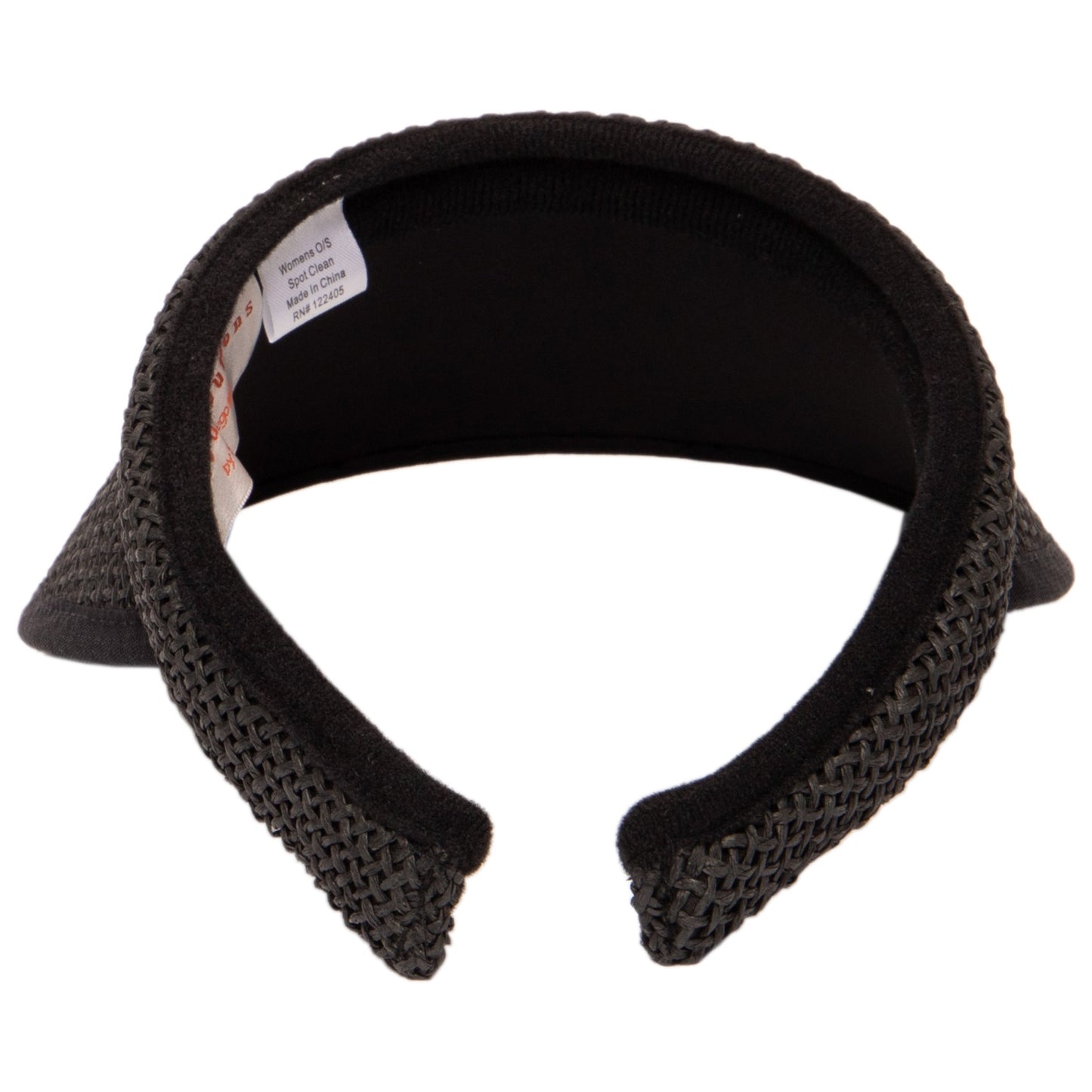 Women's Woven Paper Clip On Visor