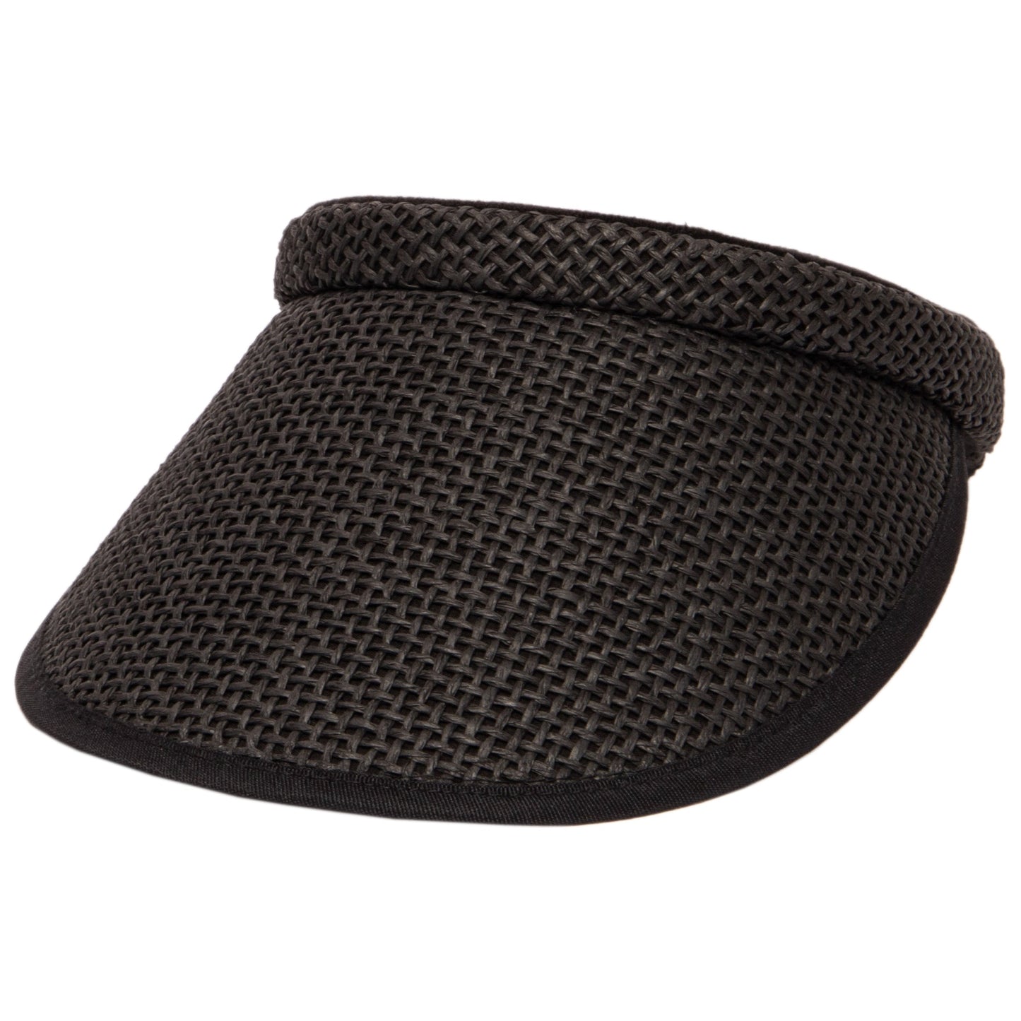 Women's Woven Paper Clip On Visor