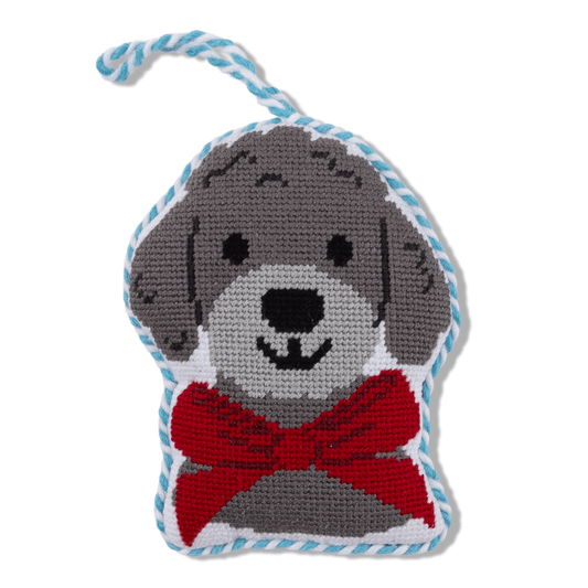 Needlepoint Icon Ornament - Poodle