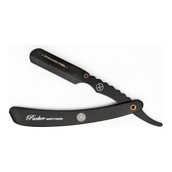 Parker PTABK Stainless Steel Black Adjustable Barber Razor