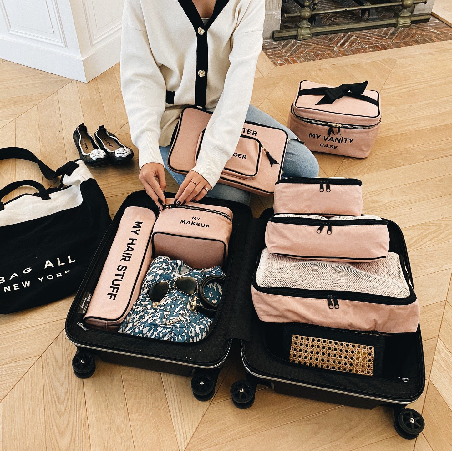 Personalized Packing Cubes, 3-pack Pink/Blush