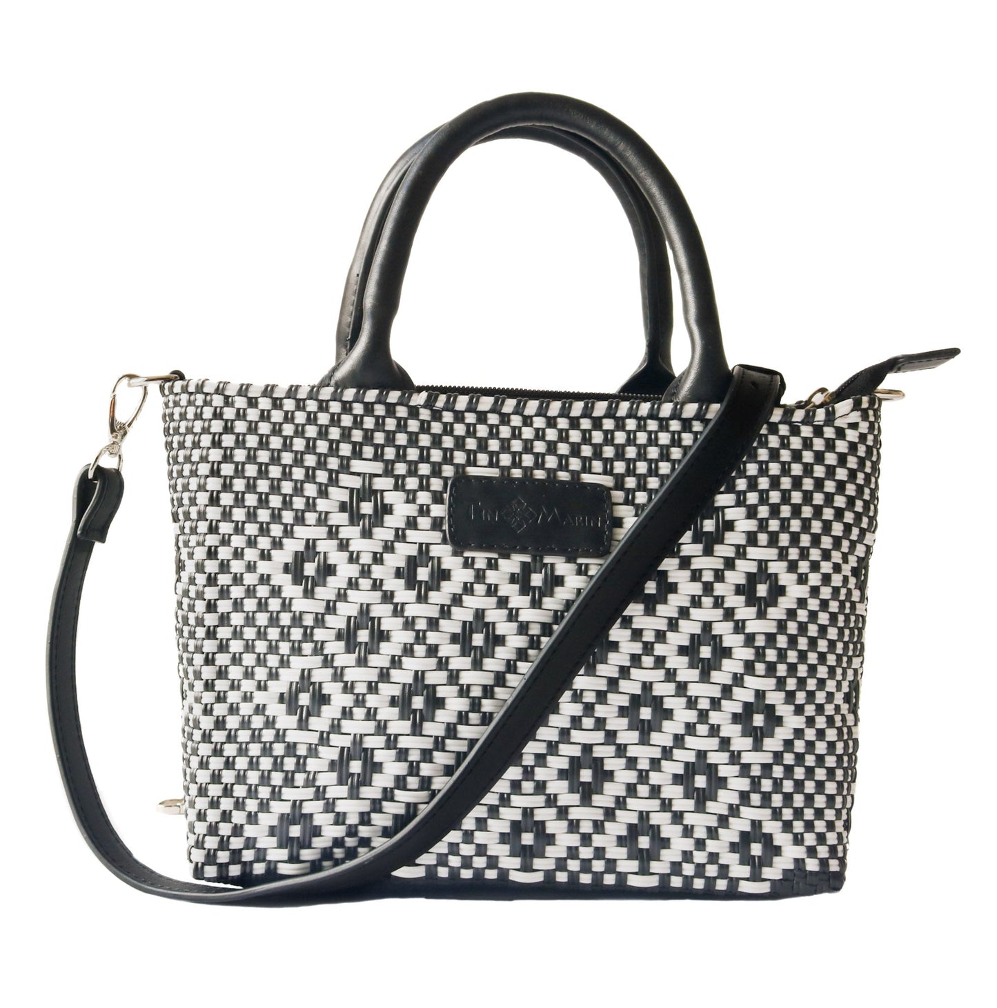 Panda Small Woven Crossbody Bag