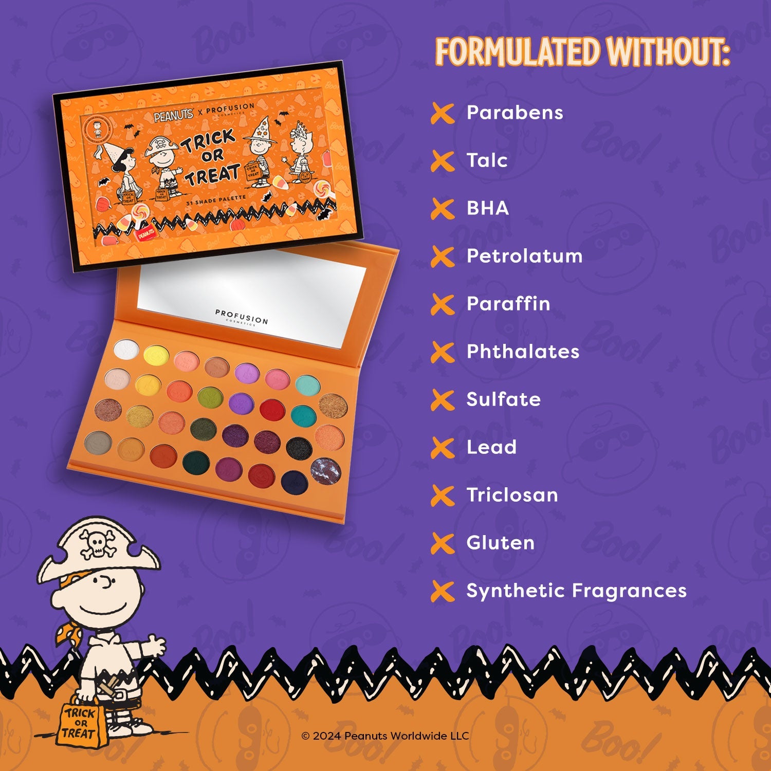 Peanuts Halloween | Trick or Treat 31 Shade Palette - Osadia Concept Store