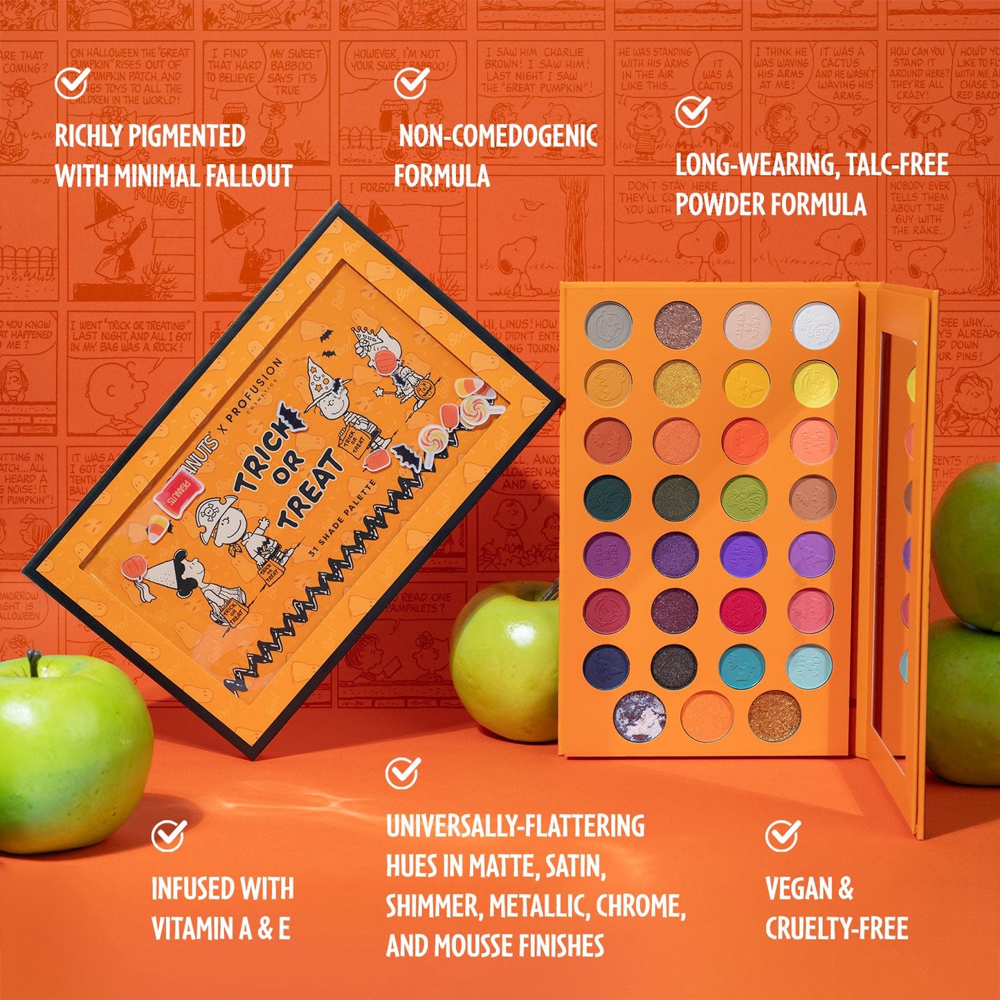 Peanuts Halloween | Trick or Treat 31 Shade Palette - Osadia Concept Store