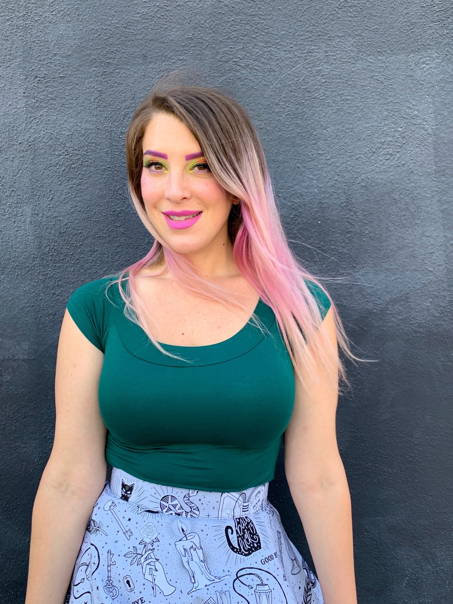 Retro Boat Neck Top in Hunter Green - Osadia Concept Store