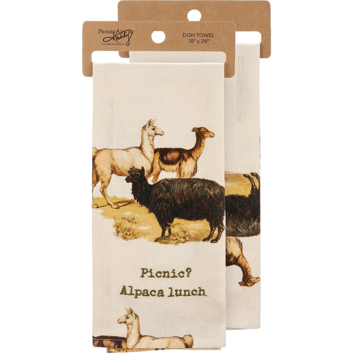 Picnic? Alpaca Our Lunch Dish Cloth Towel | 8" x 28"