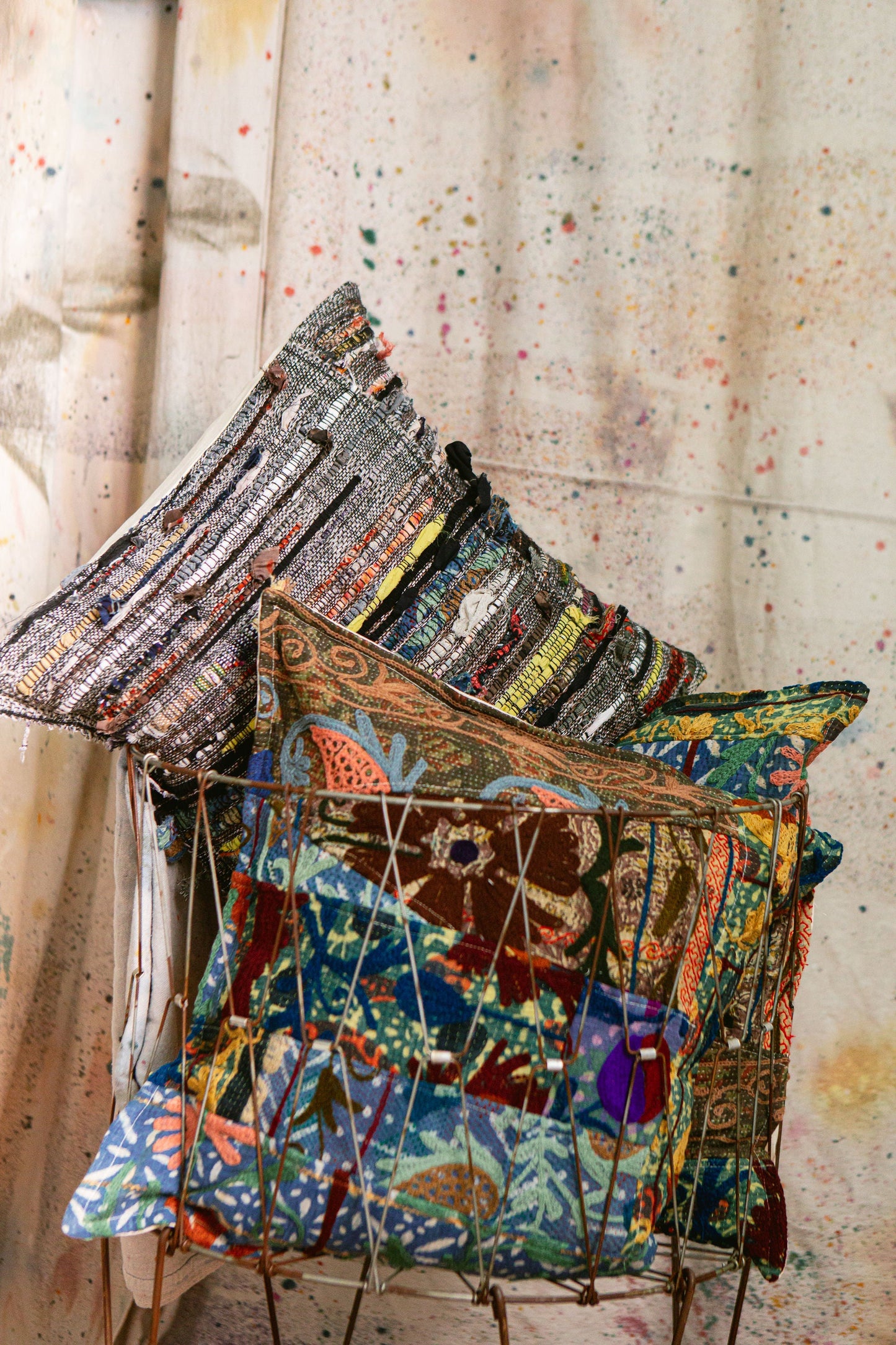 Studio-Handwoven Artisan Pillow Cover